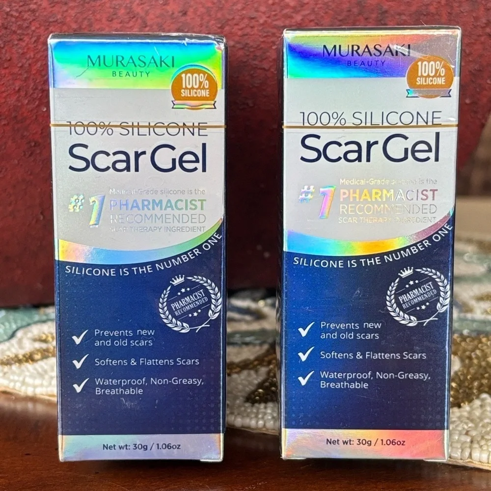 Brand New 5-Pack 100% Silicone Scar Gel Surgery C-Section Advanced Treatment